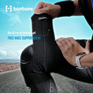 Đai đầu gối bonbone Free Knee Supporter KI – Bảo vệ khớp gối khi vận động, hỗ trợ thể thao